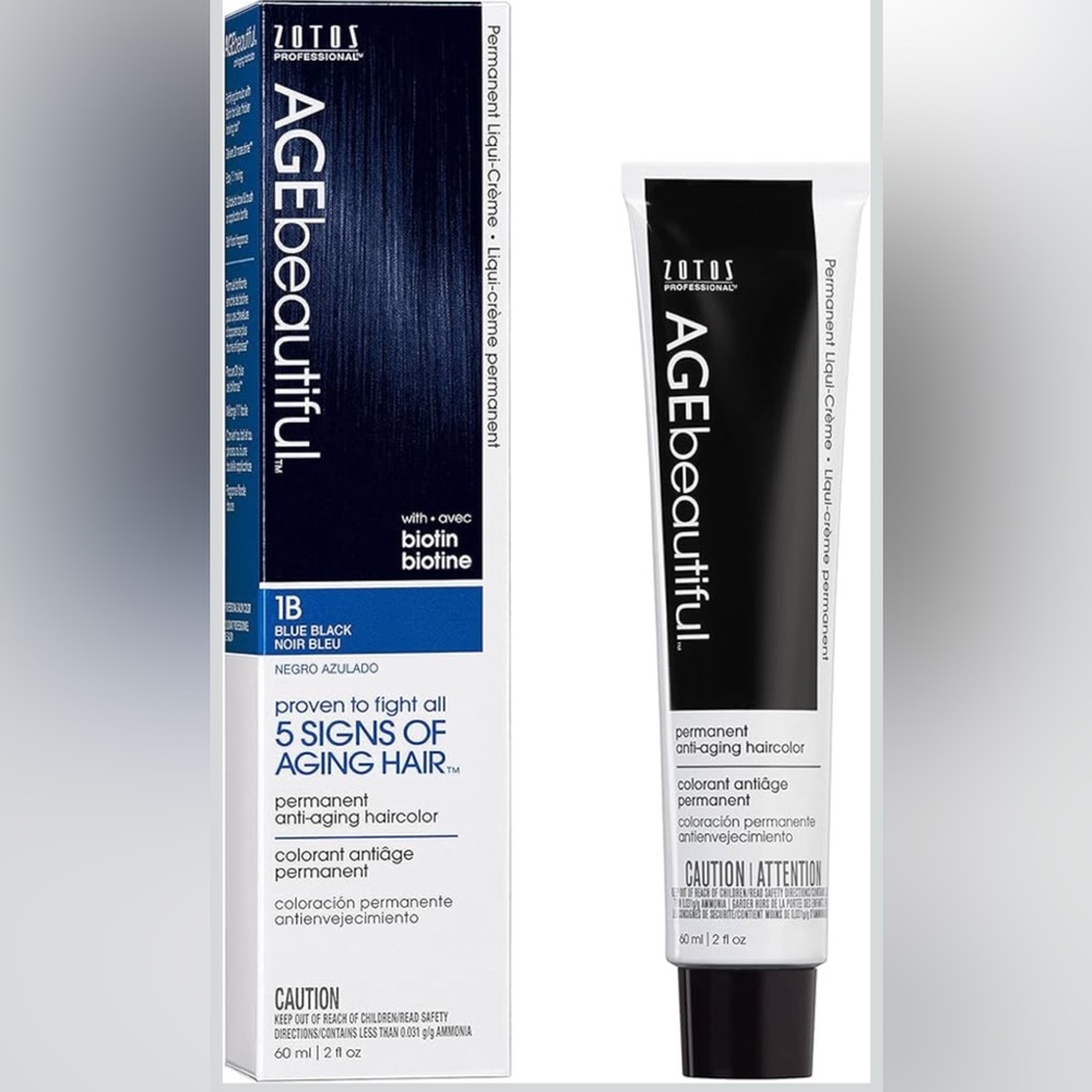 AGE beautiful Permanent Hair Color - 1B Blue Black (new)